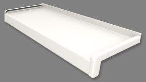 Venkovní parapet – pozink (bílé)