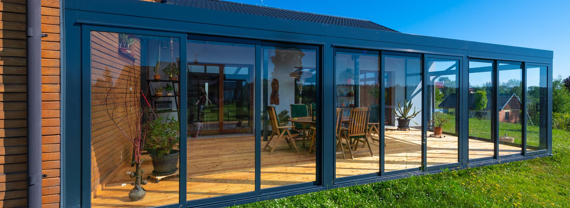 Detail zimní zahrady ZENYD